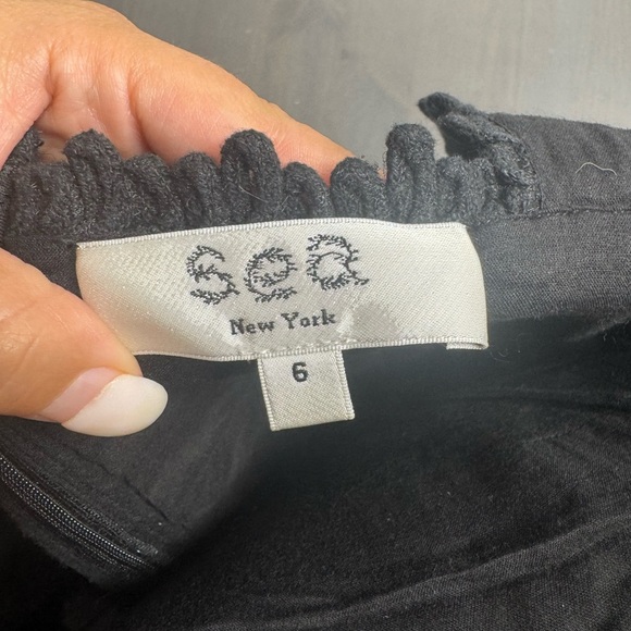 SEA Newyork camila pleating romper in black - Picture 4 of 10